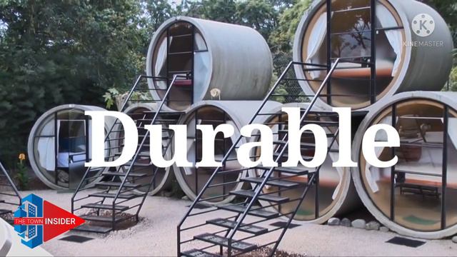 OPOD Tube house / Sewage pipe house / Glamping resorts using pipes / Tiny house with concrete pipes смотреть онлайн