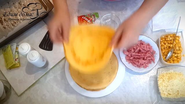 Фаршированный ОМЛЕТ-РУЛЕТ. Вкусный и быстрый завтрак. Едим дома Простые рецепты смотреть онлайн