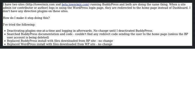 Wordpress: BuddyPress redirecting to home page on login (2 Solutions!!) смотреть онлайн