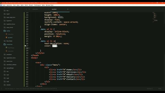 ?NAVBAR MENU HOVER EFFECT | HTML & CSS | IN 2020 смотреть онлайн