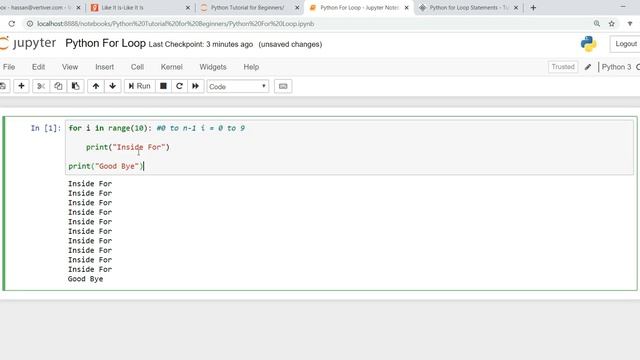 Python For Loop: Concept of for loop explained смотреть онлайн