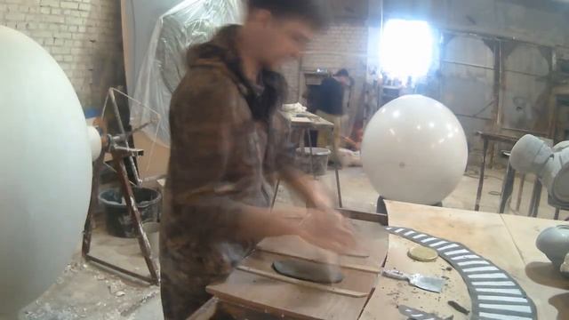 Герб с рыбами. Барельеф из стеклопластика. Своими руками. смотреть онлайн