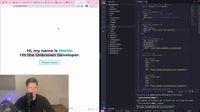 How to create and host portfolio for Front End Developers | Gatsby + Netlify смотреть онлайн