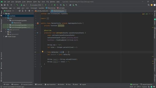 Merubah Tipe Data Java Android (String - Integer - Long - Double) смотреть онлайн