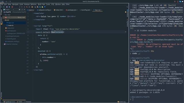 Comprendre Webpack (27/15) : VueJS & Typescript смотреть онлайн