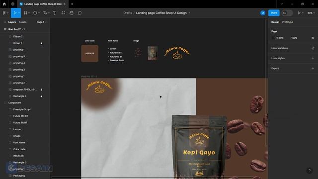 Landing page Coffee Shop UI Design - Figma Design смотреть онлайн