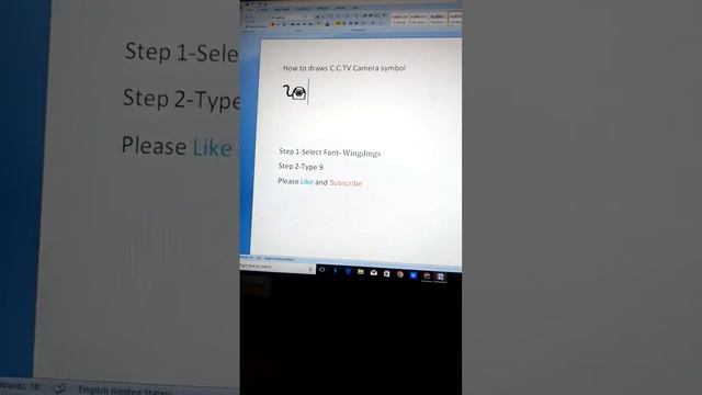 MS Word shortcut for drawing C.C.TV Camera смотреть онлайн