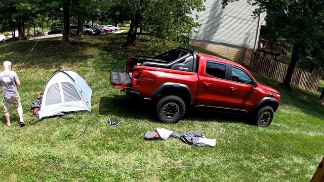 Setting up Napier Backroadz tent on 2023 Chevy Colorado ZR2 Desert Boss смотреть онлайн