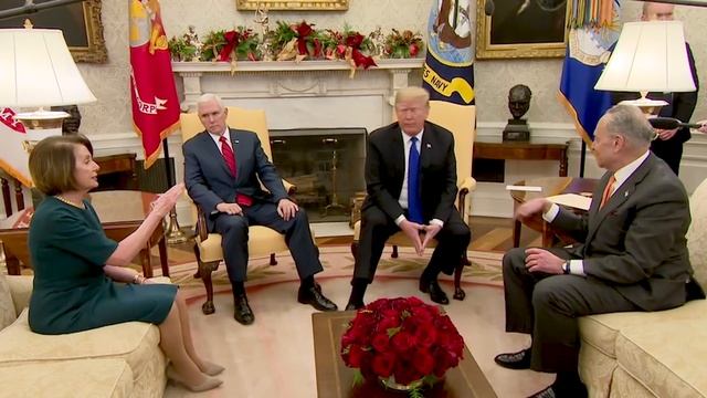Watch the full, on-camera shouting match between Trump, Pelosi and Schumer | The Washington Post смотреть онлайн