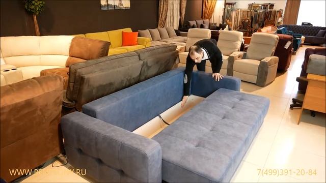 Прямой раскладной диван Меркури в видео обзоре от Бенцони смотреть онлайн