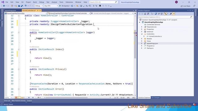 Asp.Net Core Web App with Azure Graph Api Integration - Get All Users Information смотреть онлайн