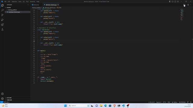 Python Abstract Factory Design Pattern | Python3.9 | #python | #pythonprogramming |#designpatterns смотреть онлайн