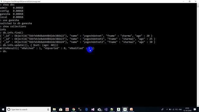 mongodb Update , Remove and drop | hindi | Lecture -3 смотреть онлайн