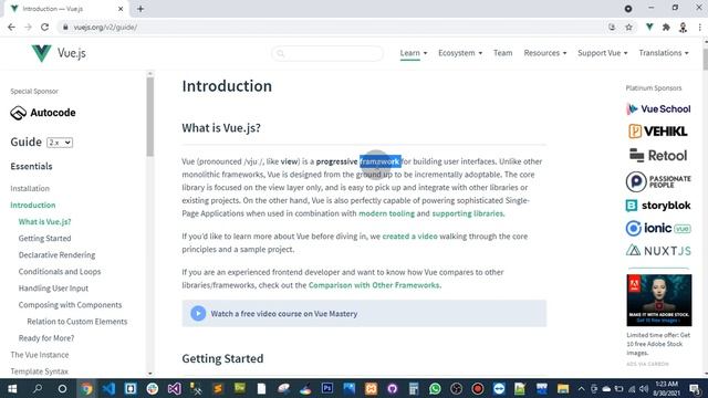 Part 2: Learning Vue.JS from vuejs.org from Its own official website смотреть онлайн