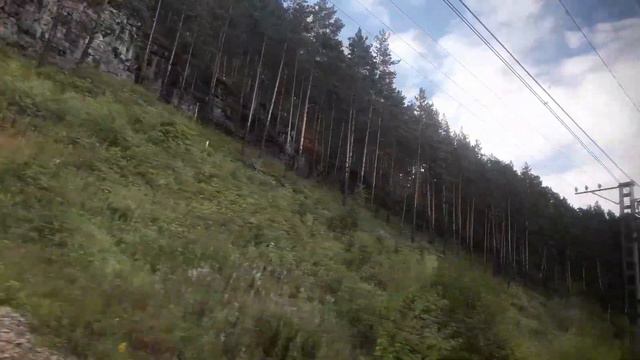 #ЮжныйУрал #Уральскиегоры Вид на горы из поезда