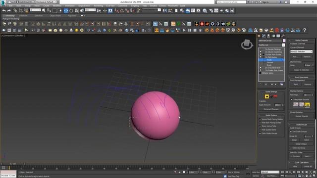 Ornatrix/3ds Max: Управление пучком волос с помощью сплайнов. смотреть онлайн
