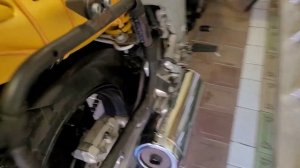 Натяжка цепи без подката и центральной подножки на TDM-850 2