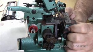 Оверлок GN1-2. Устраняем обрыв ниток. Ставим ножи, игольную пластину и лапку. Видео № 252.