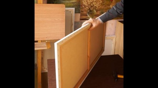 О подтяжке холста. Технические советы. Как натянуть холст.