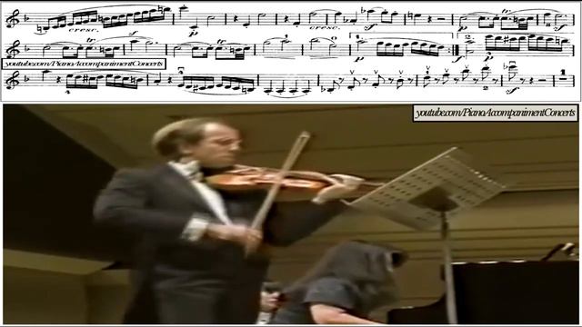 Gidon Kremer, Beethoven Violín Sonata No.  5  | Sheet Music (HD) Piano Accompaniment