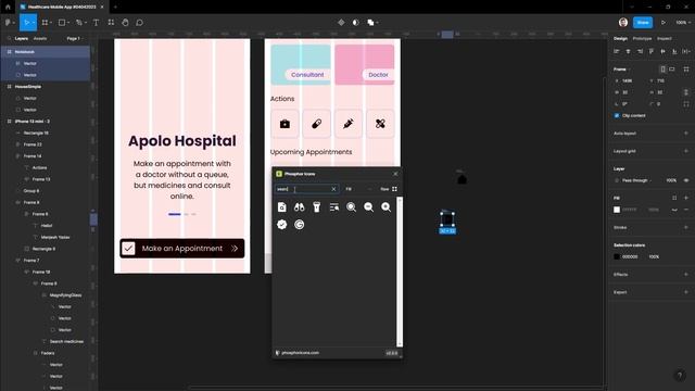 Healthcare Mobile App - ⚡Speed UI Design in Figma #figma #tutorial смотреть онлайн