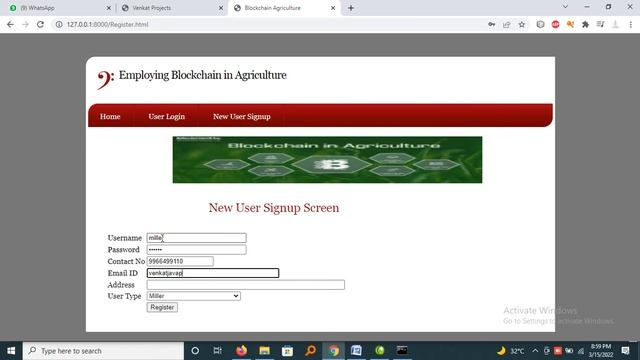 Employing Block Chain in Agriculture Python Project || HTML || CSS || JAVA SCRIPT || DJANGO смотреть онлайн