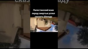 Палестинский воин перед смертью успел сказать Шахаду #islamic #islam