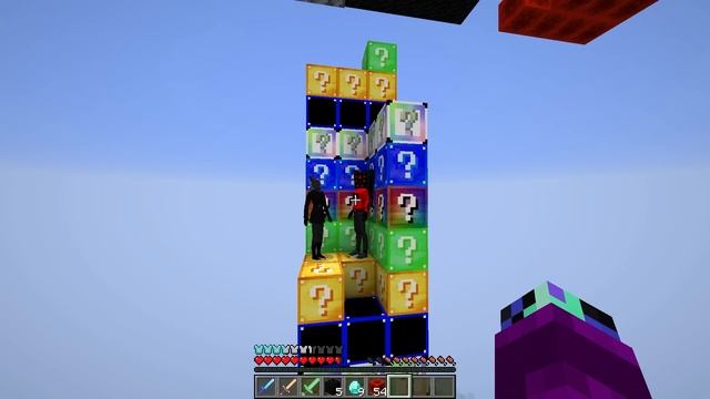 LUCKY BLOCK TOWER RACE with SPEAKER WOMAN in Minecraft! смотреть онлайн