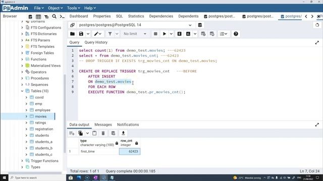 PostgreSQL Trigger with Simple Examples | PostgreSQL Triggers in Hindi | Trigger pros and cons VD#1 смотреть онлайн