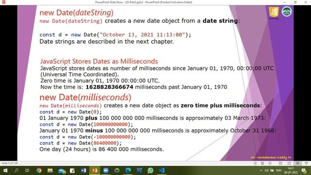JavaScript -19- Date Methods смотреть онлайн