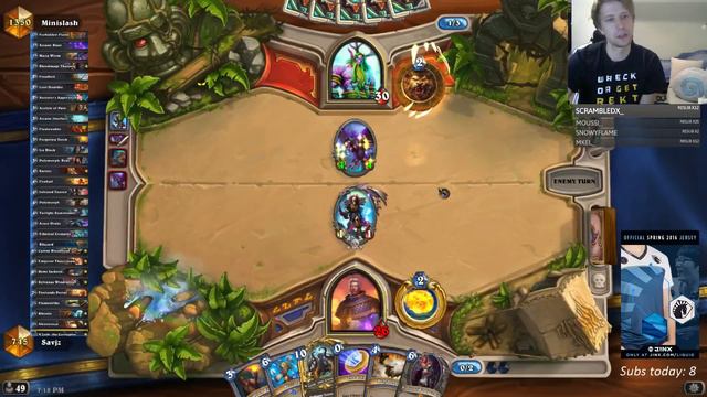 Hearthstone Savjz Playing Ranked Barnes Mage смотреть онлайн