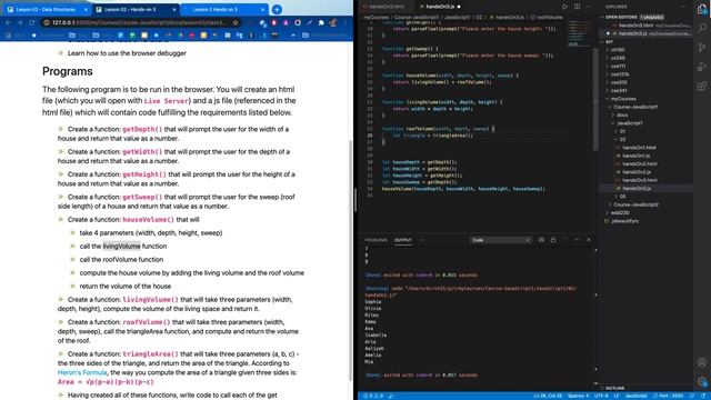 JavaScript Functions house building смотреть онлайн