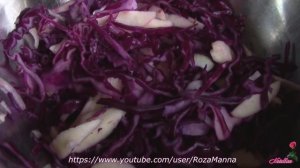 Салат из краснокочанной капусты.  Рецепт салат из красной капусты