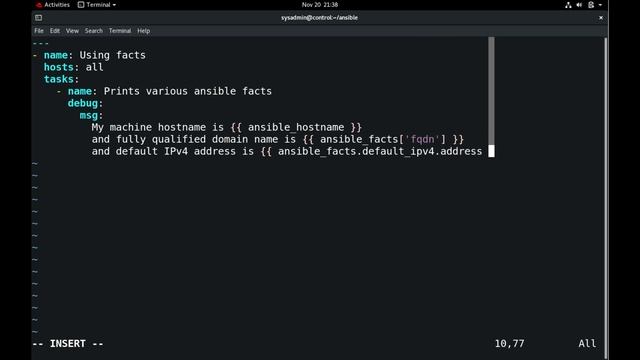 #8: How to use Ansible Facts in Playbook | Hands-On Lab | Ansible Default Facts | Part-1 смотреть онлайн