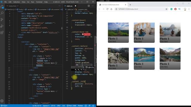 CSS Image Hover Effect | Responsive Using Grid смотреть онлайн