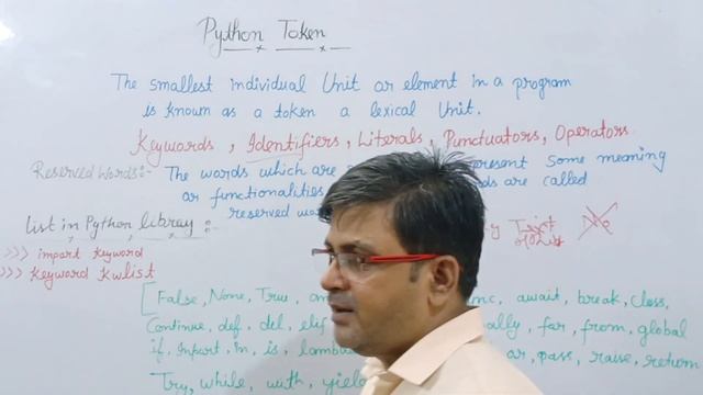 PYTHON TOKENS | KEYWORDS | IDENTIFIERS | LITERALS | PUNCTUATORS | OPERATORS смотреть онлайн