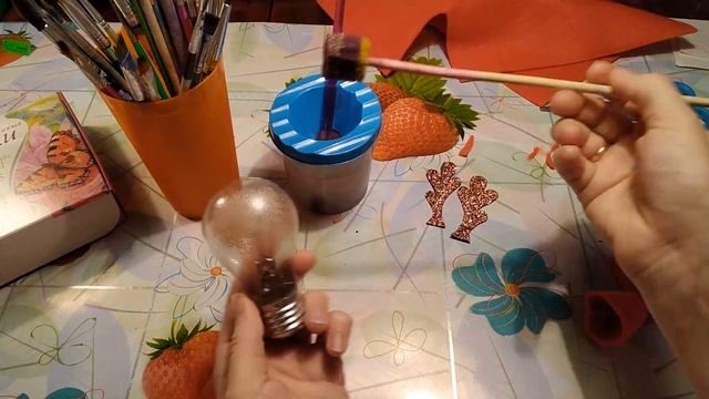 ИЗ ЛАМПОЧКИ игрушка на елку.Новогодний олененок) смотреть онлайн