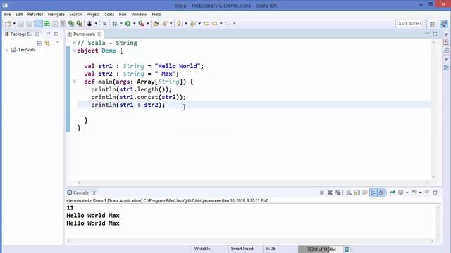 Scala Tutorial 17 - Strings смотреть онлайн