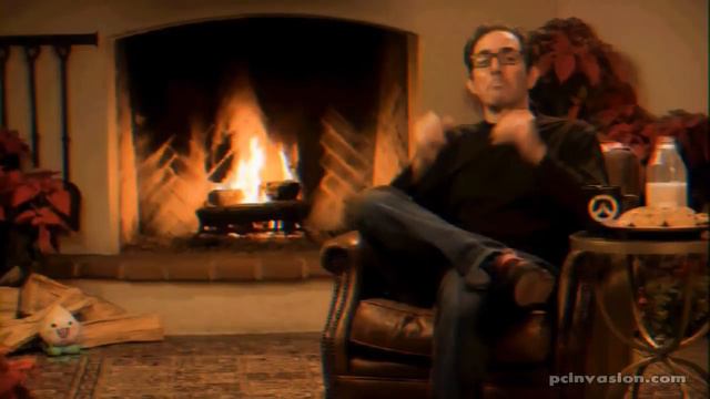 Overwatch Jeff Kaplan Yule Log Stream about to announce new hero - Community trolled смотреть онлайн
