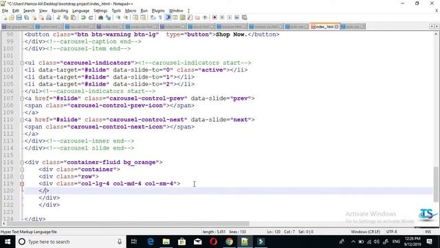 complete project using html,css and bootstrap 4 part 2 || by tricky skills смотреть онлайн