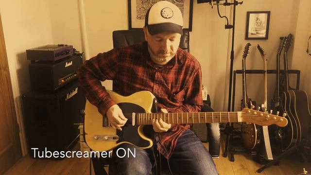 Ibanez Tubescreamer TS-9 through 1987x Marshall Plexi played on Fender Telecaster смотреть онлайн