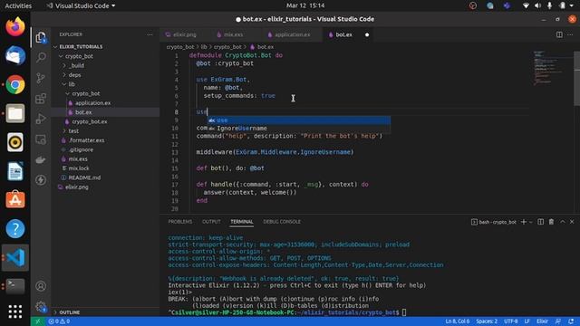 Programming a telegram bot using Elixir. смотреть онлайн