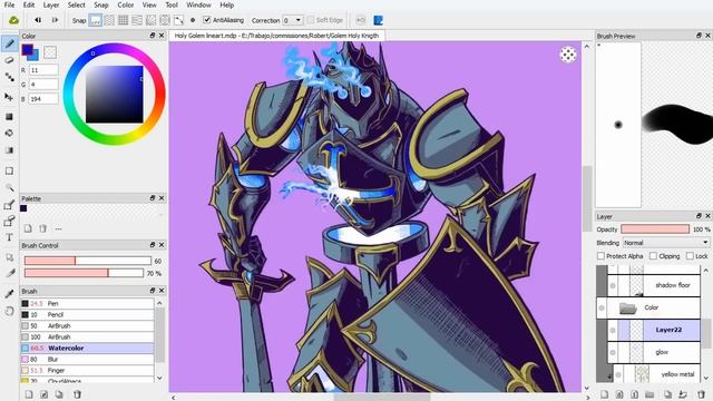 FireAlpaca Color and Effects Speed paint смотреть онлайн