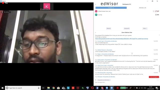 edWisor Mentor Hours | 04 Sep 2019 | Data Science Query Resolution Session | Mentor - Mr. Sai Teja смотреть онлайн