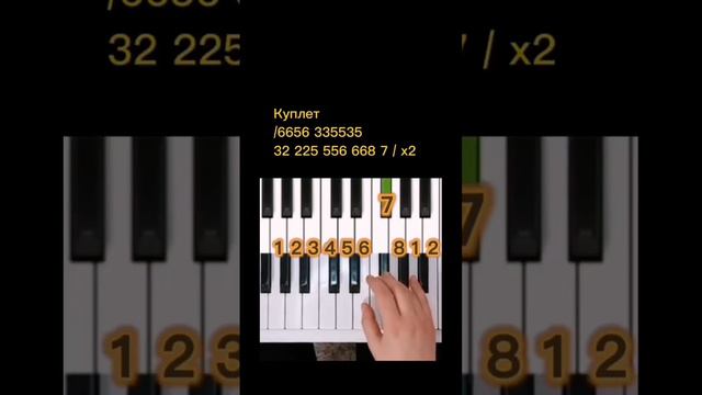 Как играть Белая ночь на пианино 🎹 по цифрам #пианино #разборпесни смотреть онлайн