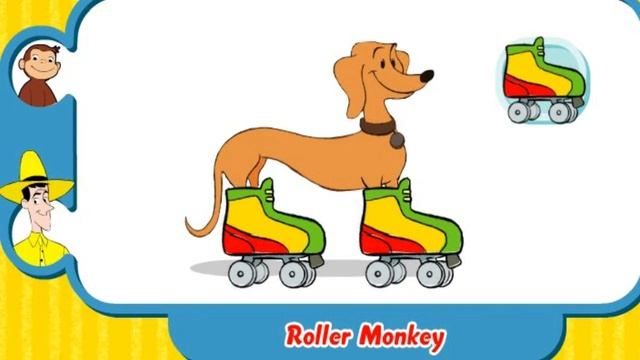 Curious George - Roller Monkey - Curious George Games - PBS Kids смотреть онлайн