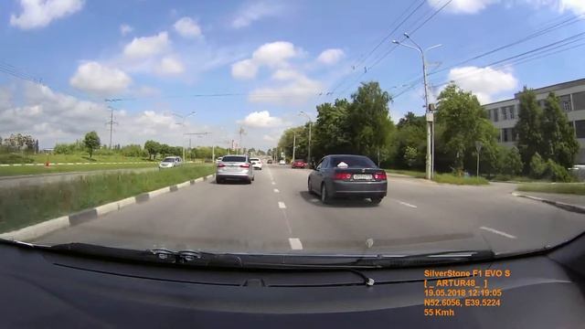 SilverStone F1 HYBRID EVO S vs КРИС-П в спину, Муляж Кордон М4, режим ГОРОД2 смотреть онлайн