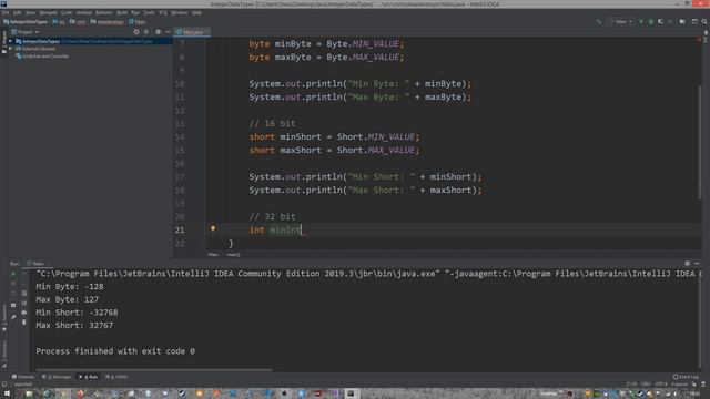 Beginner Java Tutorial on Integer Primitive Data Types смотреть онлайн