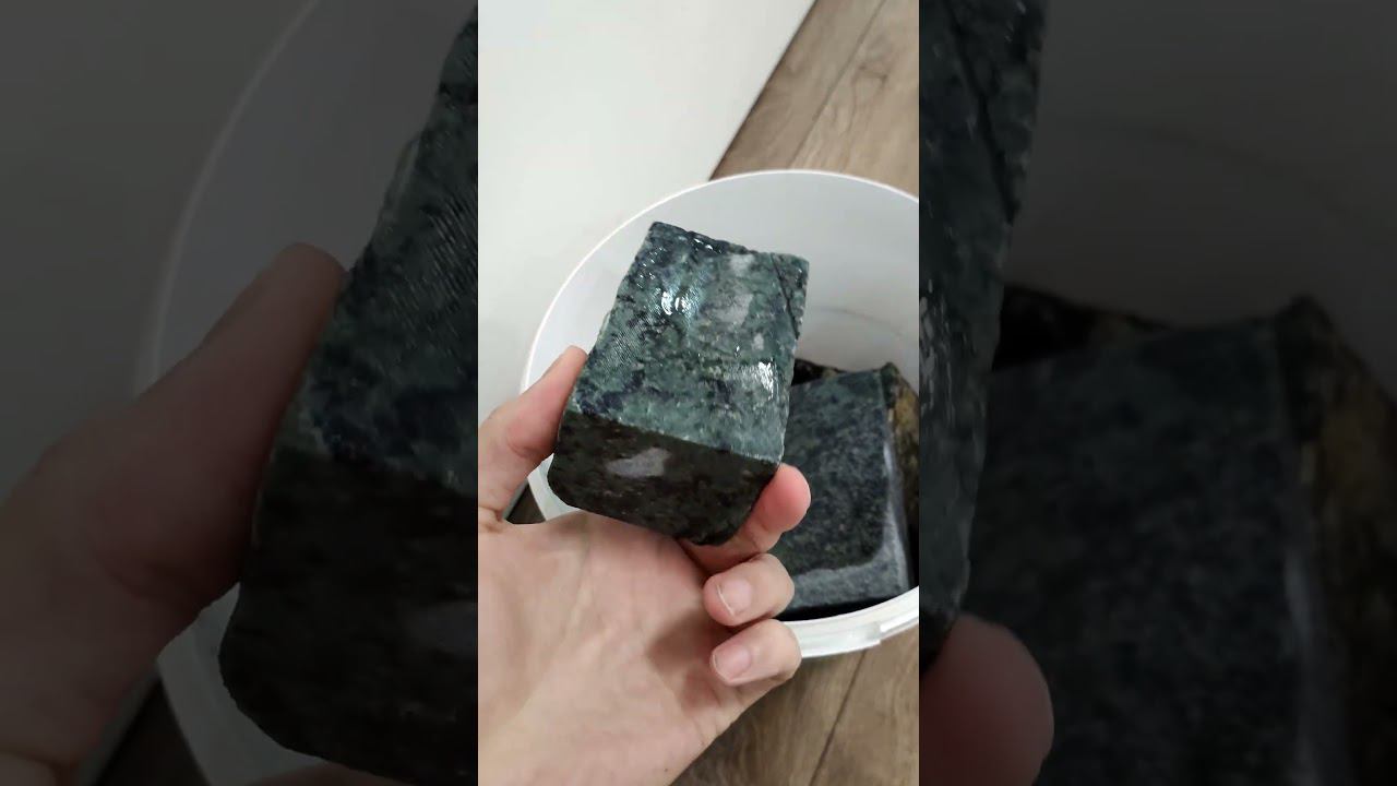 Камни для бани, нефрит пиленый колотый #своядача #diy #строимбаню #варвара #баня смотреть онлайн