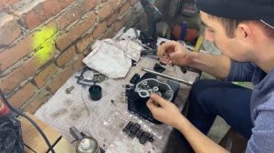 Замена ЦПГ RACER PANTHER 250 166 fmm, ремонт двигателя